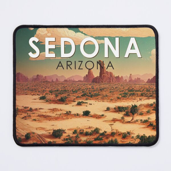 Item preview, Sedona Arizona Retro Travel Art Vintage designed and sold by KrisSidDesigns.
