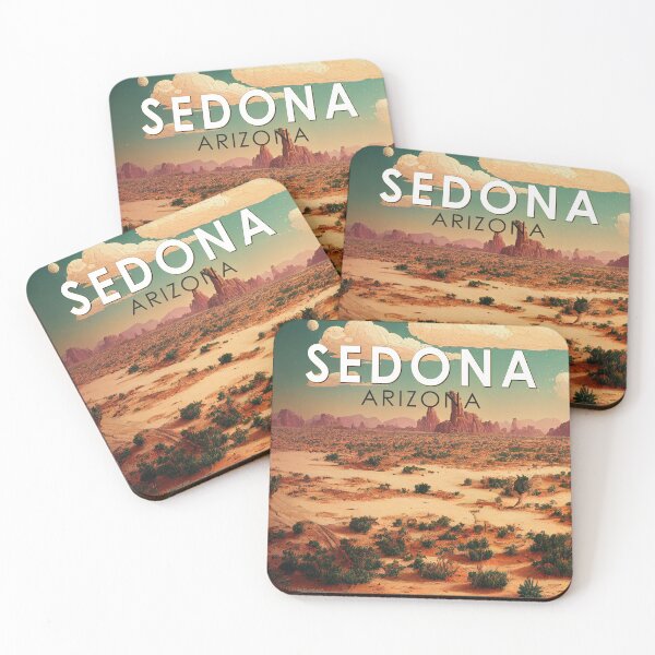 Item preview, Sedona Arizona Retro Travel Art Vintage designed and sold by KrisSidDesigns.
