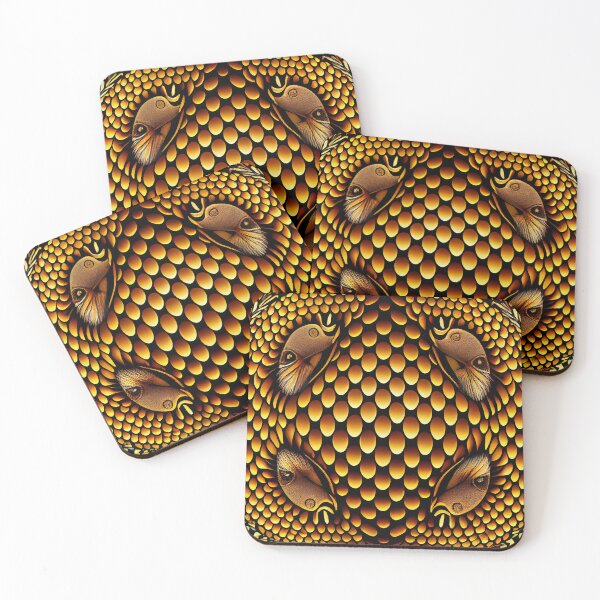 Item preview, Basic Scaley Australian Pattern Digital Painting designed and sold by CodeAndColors.