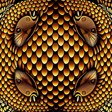 Vorschaubild zum Design Basic Scaley Australian Pattern Digital Painting von CodeAndColors