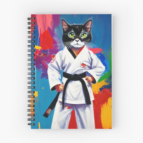 Item preview, Kitty Kicks - Sensei Cat - Black Belt Feline designed and sold by WBP Mart.