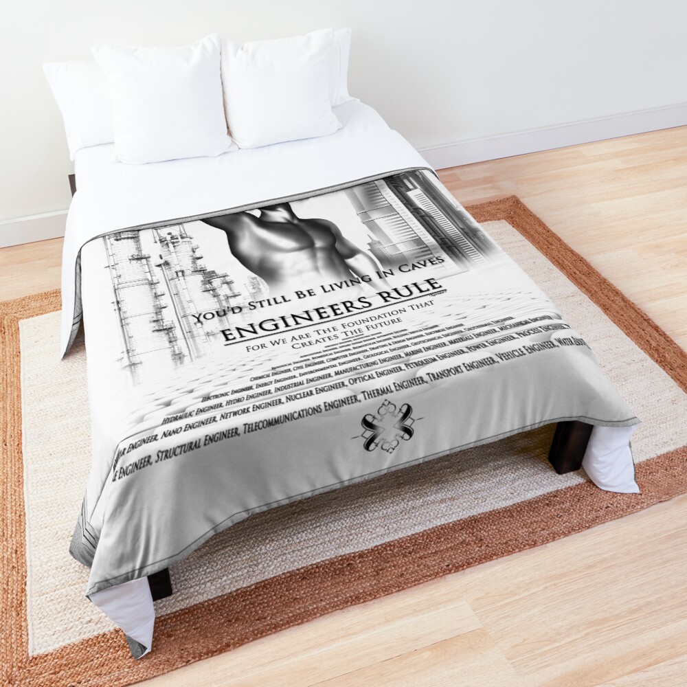 Engineers Rule For We Are The Future Engineering Digital Art by Xzendor7 Comforter