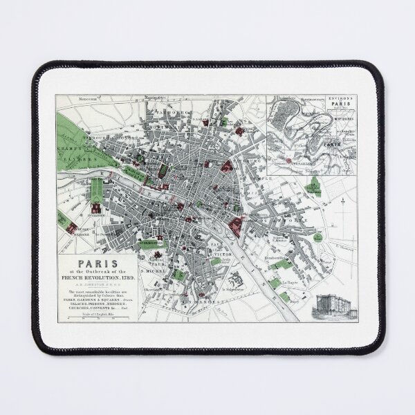 Item preview, Map of Paris at the Outbreak of the French Revolution, 1789 designed and sold by historicimage.