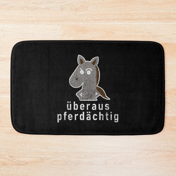 Item preview, German Bad Pun "Überaus Pferdächtig" Suspicious Horse  designed and sold by Decamegashop.