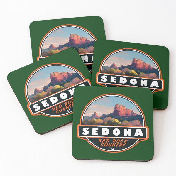 Artikelvorschau, Sedona Arizona Aquarell-Emblem entworfen und verkauft von KrisSidDesigns.