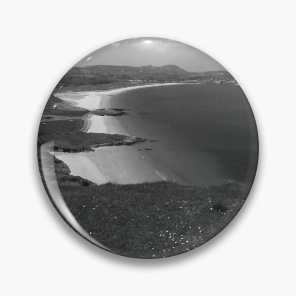 Item preview, Ballymastocker beautiful beach Portsalon black and white designed and sold by eddiebarronshop.