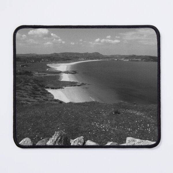 Item preview, Ballymastocker beautiful beach Portsalon black and white designed and sold by eddiebarronshop.