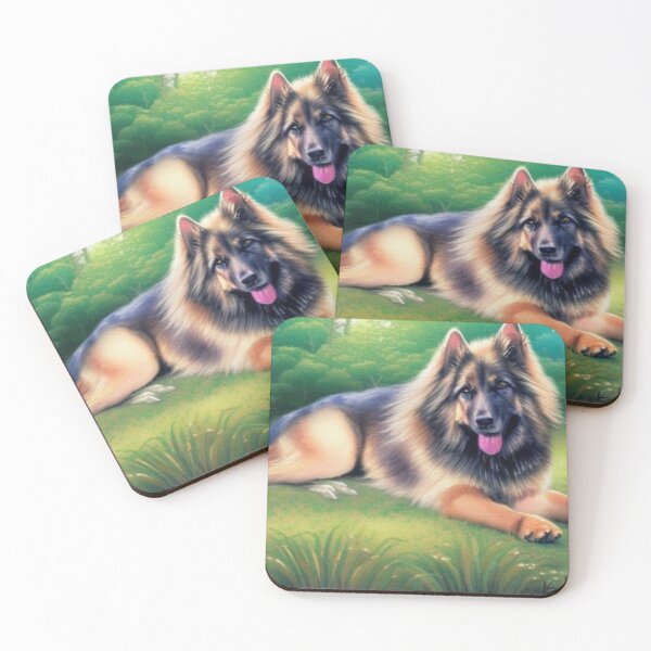 Item preview, Watercolour German Shepherd. Watercolour Alsatian. German shepherd art designed and sold by Doggymadness.