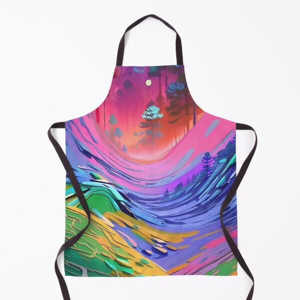 Item preview, Rainbow Aurora Borealis in a forest designed and sold by Kawaii Girl.