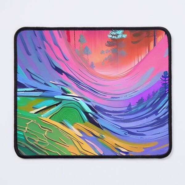 Item preview, Rainbow Aurora Borealis in a forest designed and sold by Kawaii Girl.