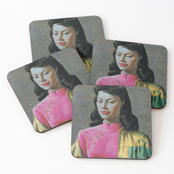 Item preview, Miss Wong Vladimir Tretchikoff Vintage Painting, Famous Art reproduction, Fashion Illustration designed and sold by HoneymoonHotel.