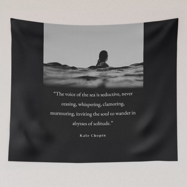 Item preview, Sea photography and Kate chopin quote designed and sold by artbleed.