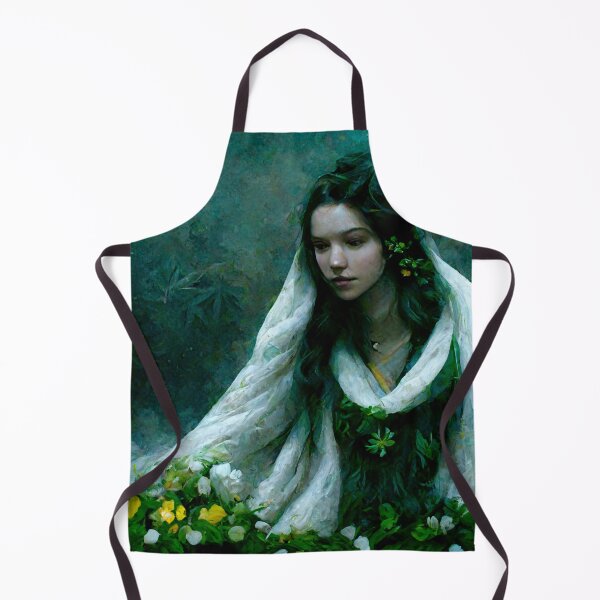 Item preview, Witch on Imbolc - First Blooms of Spring, Witches Sabbat, Pagan, Celtic designed and sold by ThriceRound.