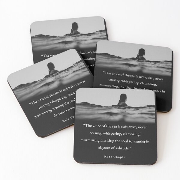 Item preview, Sea photography and Kate chopin quote designed and sold by artbleed.