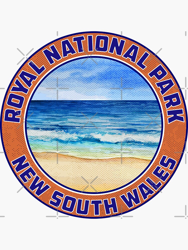 Thumbnail 3 of 3, Sticker, Royal National Park New South Wales Australia Vintage designed and sold by TravelTime.