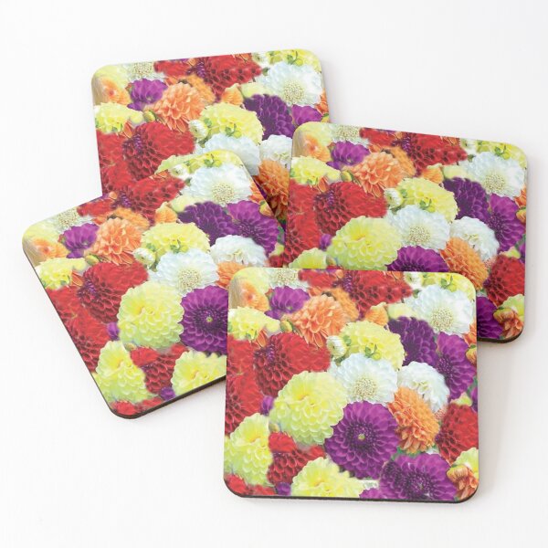 Item preview, COLORFUL DAHLIA GARDEN FLOWER  PATTERNS ART designed and sold by sharlesart.