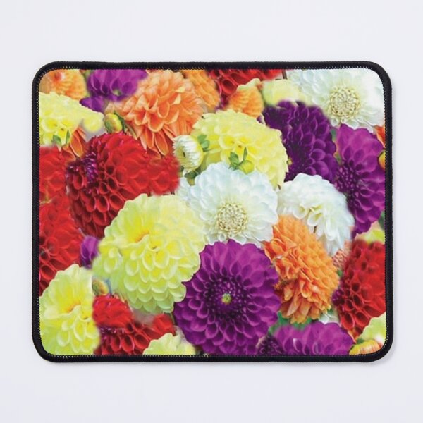 Item preview, COLORFUL DAHLIA GARDEN FLOWER PATTERNS ART designed and sold by sharlesart.