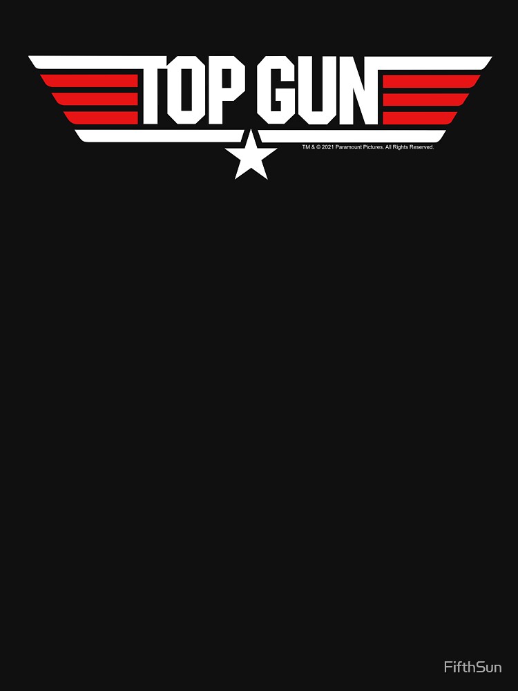 Vintage Top Gun T-shirt. White and Red Top Gun Movie T-shirt