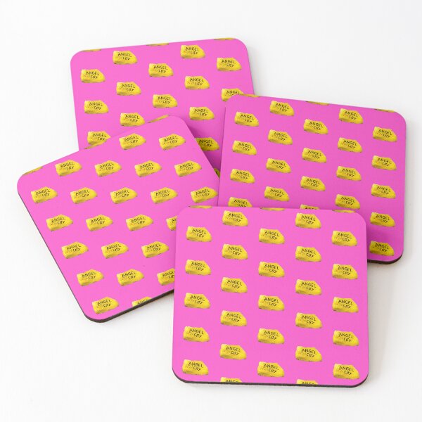Item preview, Angel City, yellow dive site stone, Bonaire, Pink Pop Art background (multiple shapes) designed and sold by Czechmrmaidwrld.