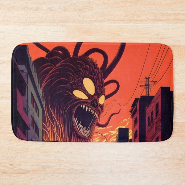 Item preview, Alien Monster Destroys City Japanese Anime Retro 30s designed and sold by AIWanderer.