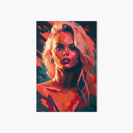 5 Portraits, Inspired by Pamela Anderson, Barb Wire, Baywatch, Drawing, hot Painting, Illustration, Printable Art, Digital INSTANT DOWNLOAD