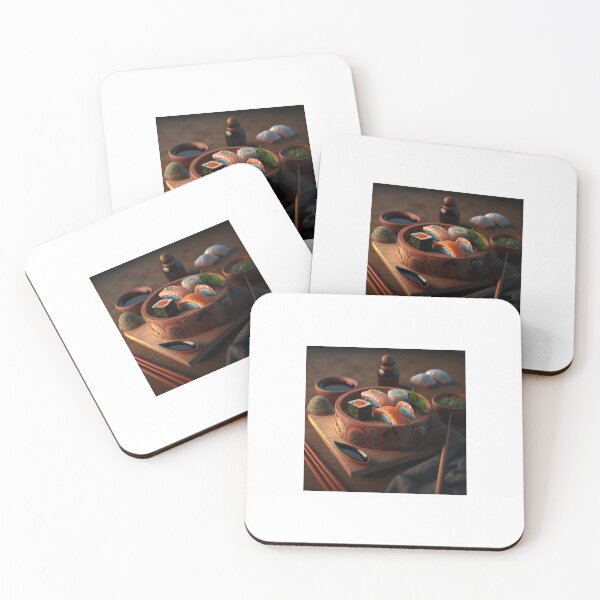 Item preview, Sushi Dim Sum Asian Table Spread With Bowl And Chopsticks designed and sold by Jason Gilbert.