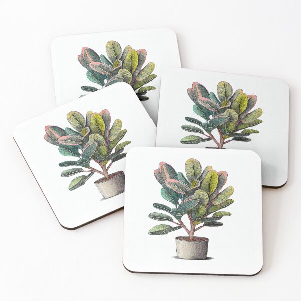 Item preview, Colorful ZZ Plant Drawing Illustration  designed and sold by unrealartwork.