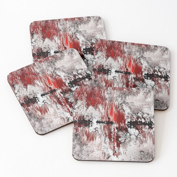 Item preview, White red black abstraction designed and sold by rolffimages.