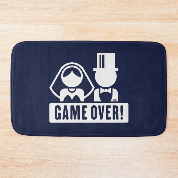 Item preview, Bridal Pair / Game Over / Heads (Wedding / White) designed and sold by Roderix.
