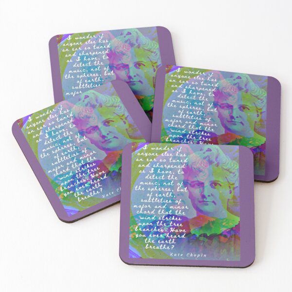 Item preview,  Kate chopin portrait and quote: designed and sold by artbleed.