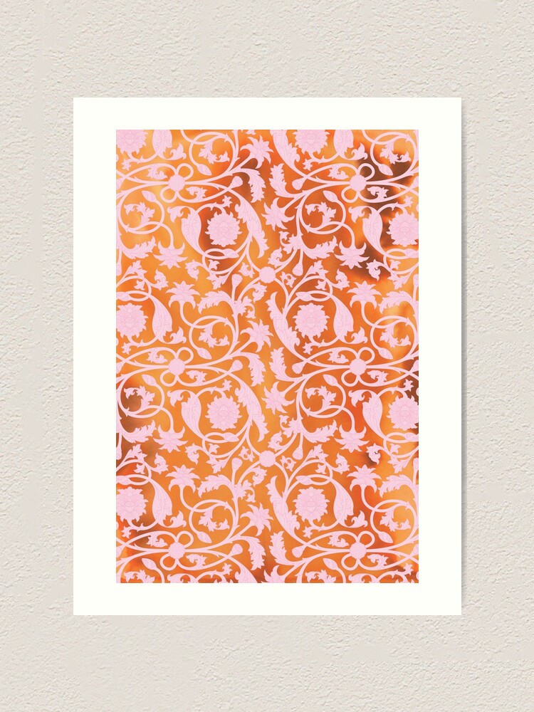 Alternate view of Pink Lotus Pattern Art Print