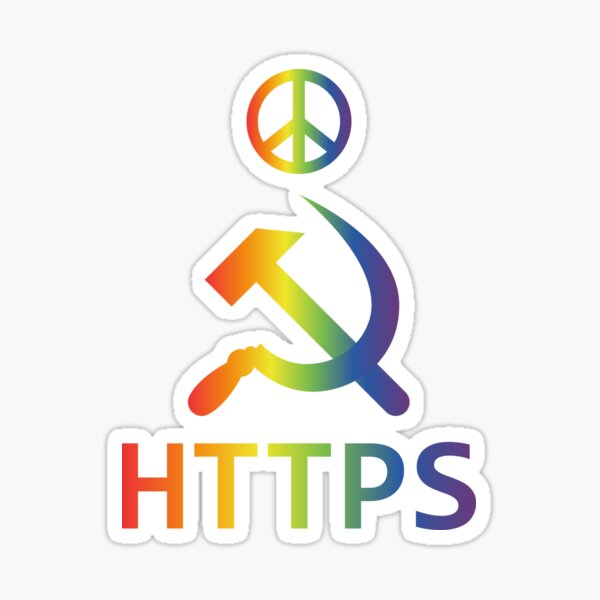 Secure Internet - Rainbow Peace Sticker