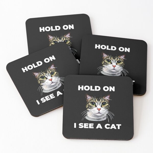 Item preview, Hold On I See A Cat | Funny Cat Lover Cat Mom Classic designed and sold by bencho ⭐️⭐️⭐️⭐️⭐️.