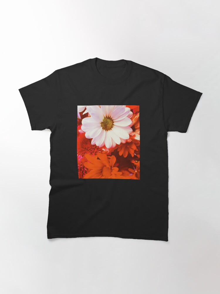 Thumbnail 3 of 7, Classic T-Shirt, Daisy in the Red designed and sold by OneDayArt.