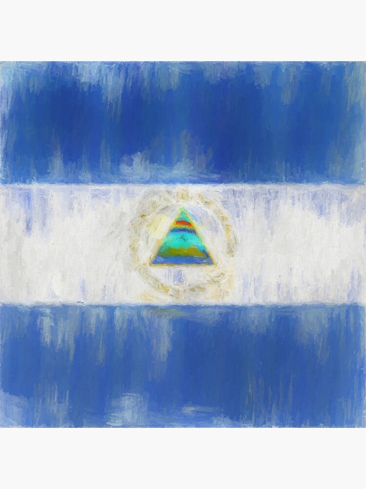 Nicaragua Flag Reworked No. 1, Series 2 by 8th-and-f