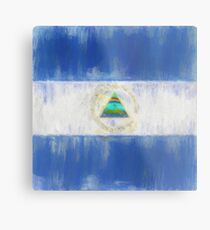 Nicaragua Flag Reworked No. 1, Series 2 Metalldruck