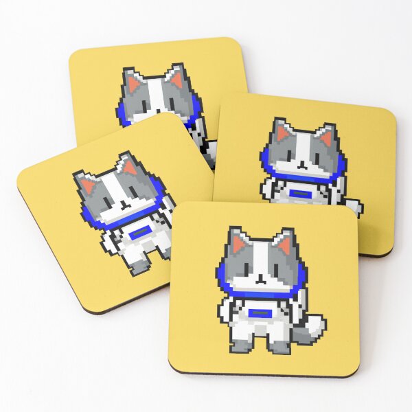 Item preview, The Pixelated Space Cat designed and sold by The Iconic Minimalist.