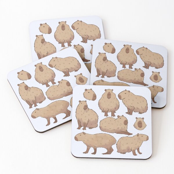 Item preview, Adorable Capybara cute illustration pattern - cartoon capybara art designed and sold by Yarafantasyart.