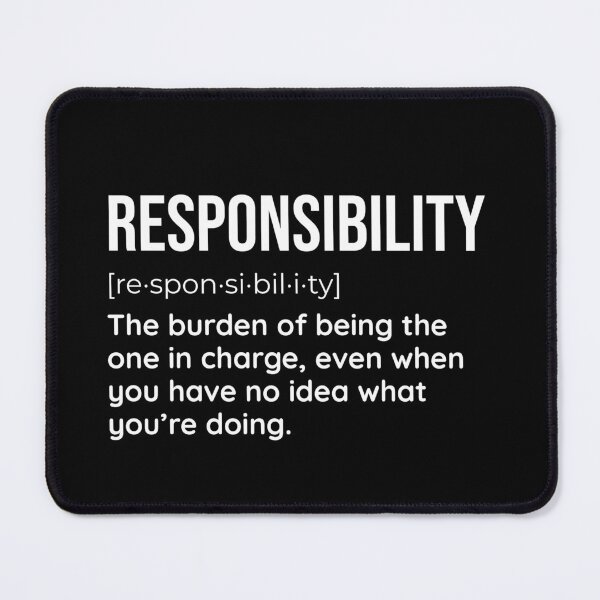Item preview, Responsibility: The Burden of Being in Charge designed and sold by SimpliText.