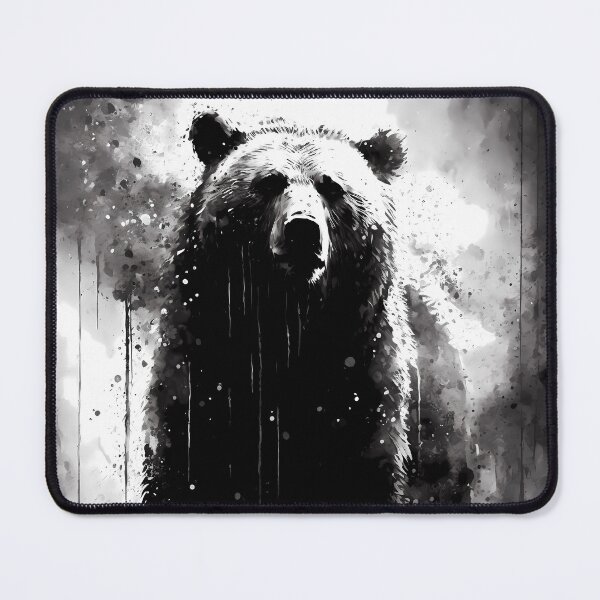 Item preview, Grizzly Bear Ink Portrait designed and sold by TortillaChief.