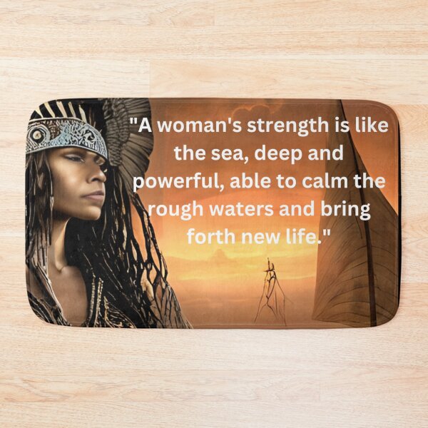 Item preview, "A woman's strength is like the sea" designed and sold by PHILLIE717.