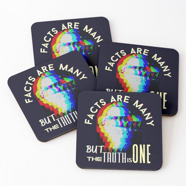 Item preview, Tagore portrait art and quote: Facts are many, but the truth is one designed and sold by artbleed.
