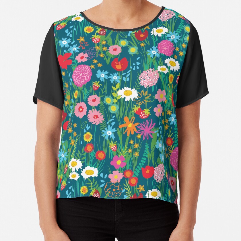 Wildflowers Chiffon Top