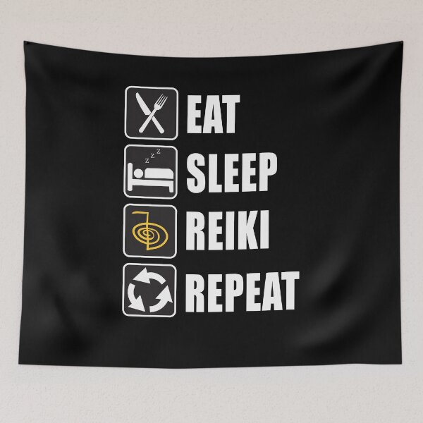 Item preview, Eat Sleep Reiki Repeat designed and sold by CarrieTDesigns.