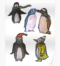 Penguin party Poster