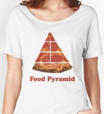 Food Pyramid Pizza Women's Relaxed Fit T-Shirt