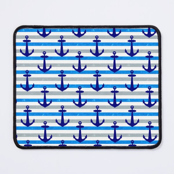 Item preview, Nautical Anchor With Blue Stripes designed and sold by Packrat.