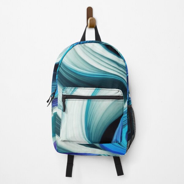 Item preview, Underwater Frozen Waves in Blue and White designed and sold by FlowingMovement.
