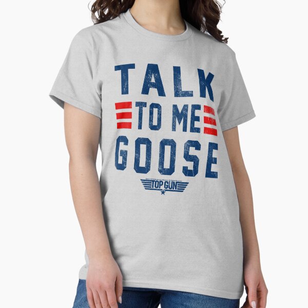 Item preview, Top Gun Talk To Me Goose Distressed Collegiate Text  designed and sold by FifthSun.