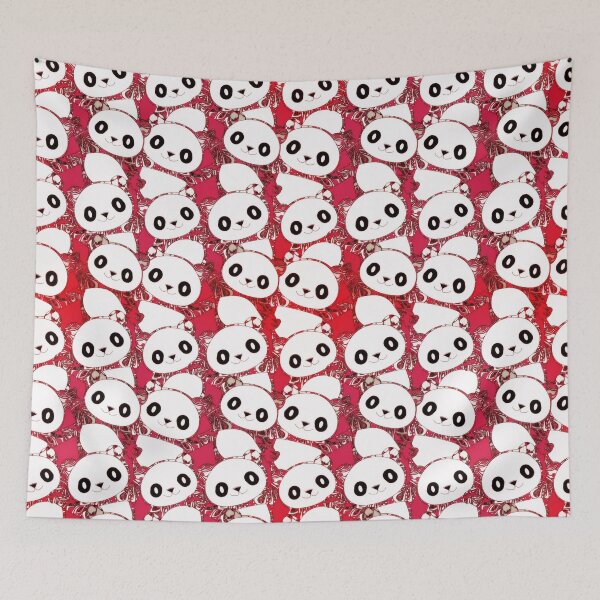 Item preview, Pandas (Red Variant Surface Design Pattern) designed and sold by MindCereal.